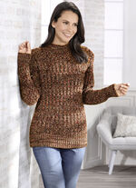 Trui in een luxueus gemêleerde look TERRA-MULTICOLOR