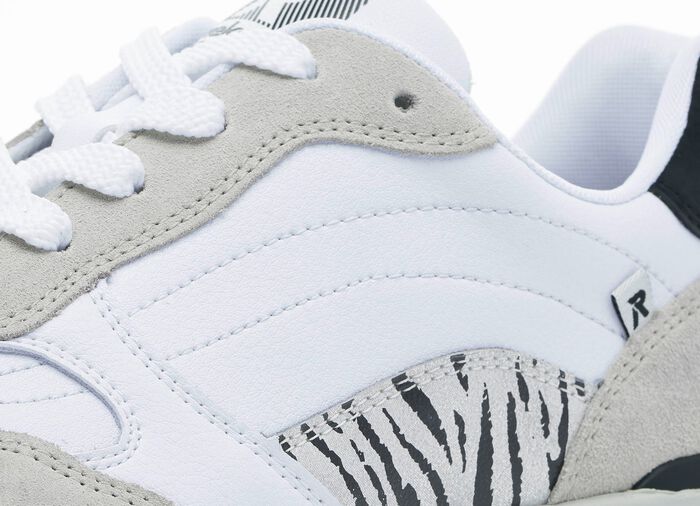 Rieker sneakers met een interessante zebraprint WIT