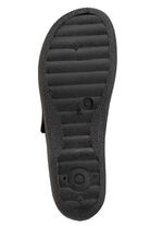 Klittenbandschoen van elastisch textielmateriaal ZWART