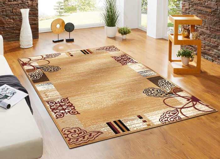 Geweven bruggen en tapijten met randen 