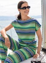 Shirt met aantrekkelijke halslijn 