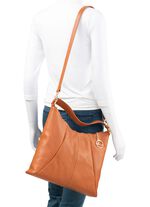 Laurina, tas, dames, met afneembare schouderband COGNAC