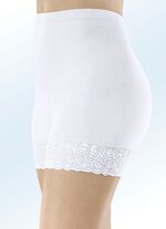 Verpakking met drie slips met vervangbaar elastiek WIT