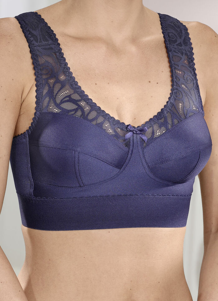 Bh met elastisch kant aan de voorzijde 