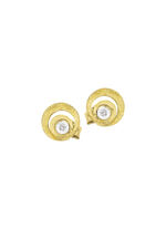 Elegante oorbellen met diamant 