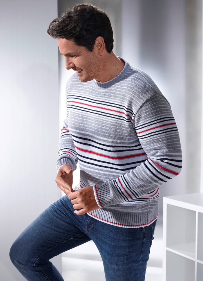 Verfijnde trui met ronde hals 