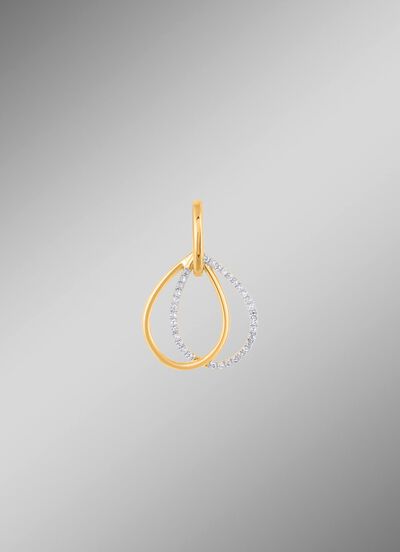 Elegante hanger met 34 diamanten 