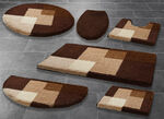 Badkamerset met antislip-onderkant, van Grund BEIGE-BRUIN