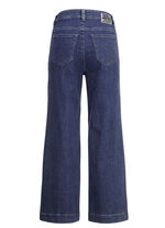 Jeansculotte met luchtige, wijde pijpen DONKERBLAUW