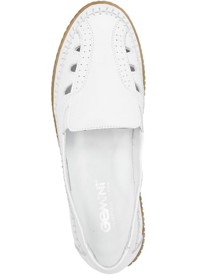 ELENA EDEN pantoffels met een gerimpelde structuur WIT