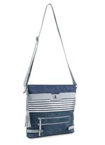 Tas met deels glinsterende gevlochten details JEANS