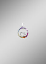 Zilveren hanger met zirkonia 