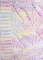 Trui in een hoogwaardig kleurverloop met subtiele glitters 