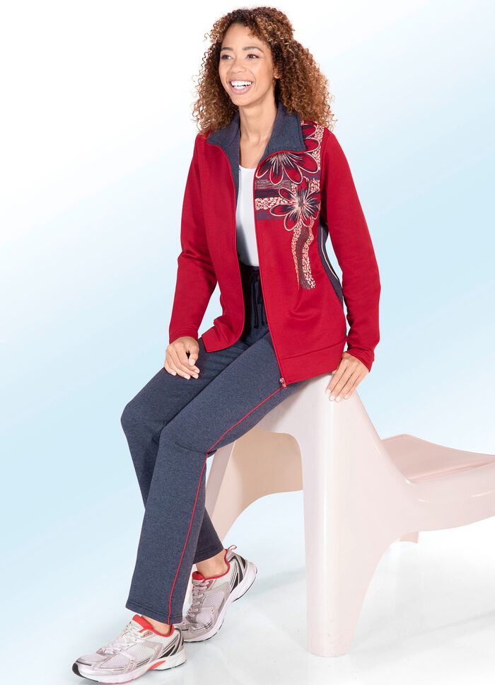 Vrijetijdspak met bloemenprint 