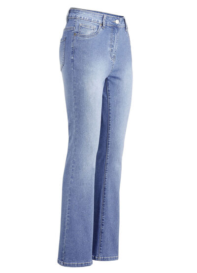 Jeans met licht uitlopende pijpen 