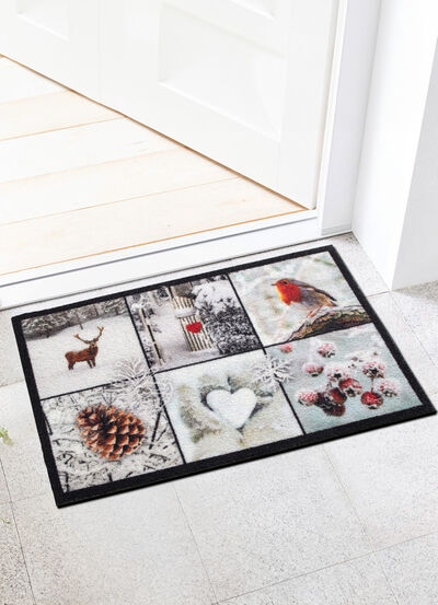 Deurmat met antislip achterkant 