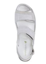 Ranger-sandaal van nappa- en nubuckleer MAT ZILVERGRIJS