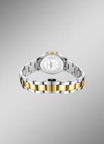 Roterend quartz dameshorloge met roestvrijstalen armbandkast 