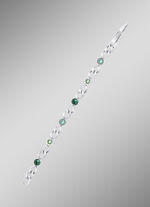 Armband met groene kristallen 