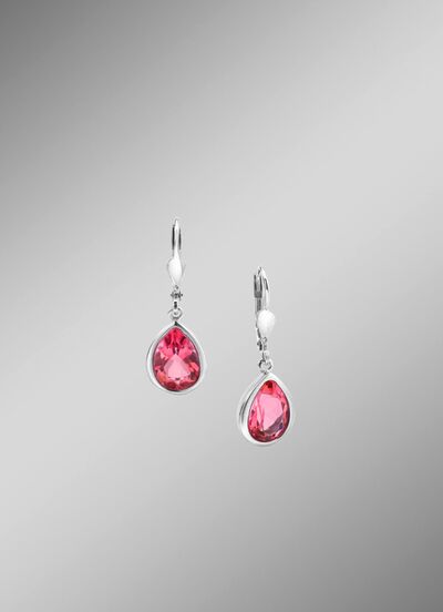 Oorbellen met schitterende vuurtopaas 