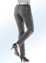 Comfortabele jeans met 5 zakken MIDDENGRIJS