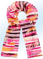 Sjaal met expressief fantasiedessin 