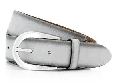 Trendy damesriem, gemaakt van leer, 3,5 cm breed 