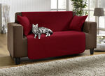 Vuilafstotende fauteuil-, bank- en armleuningbeschermer van chenille BORDEAUX