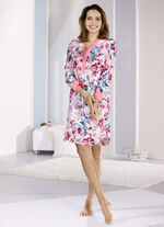 Twee-pack korte nachthemden met knoopsluiting 