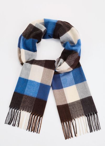 Sjaal met ruitjesmotief 