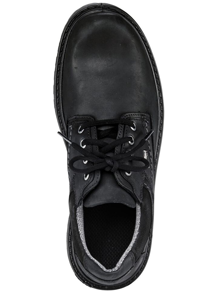 GINO GALANTE, ademende heren veterschoenen met uitneembaar voetbed ZWART