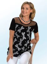 Shirt met libellemotiefprint 