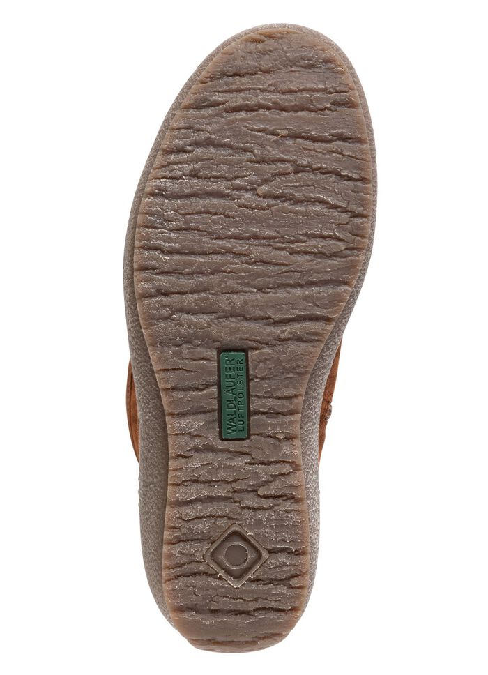 Waldl&auml;ufer, gevoerde dameslaarzen, winterschoenen, breedte H, met lamsvacht COGNAC