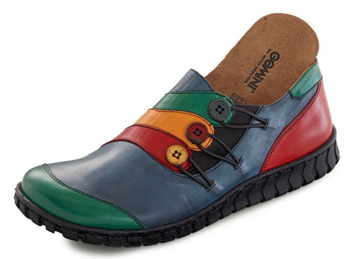 Gemini pantoffels met decoratieve knopen 