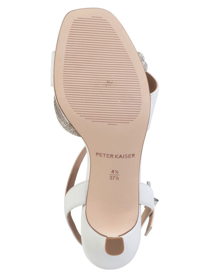 Peter Kaiser sandalen met strass steentjes WIT