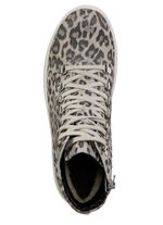 Trendy dameslaarzen, winterschoenen, breedte H, met rits ZANDGRIJS
