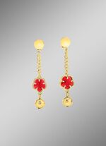 Sieradenset, 3-delig, met bloemmotief 