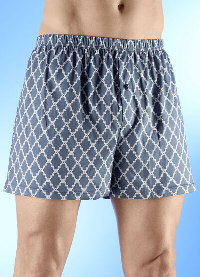 Vierpack boxershorts met knoopsluiting 