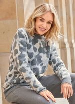 Trui met een pluizige feel 