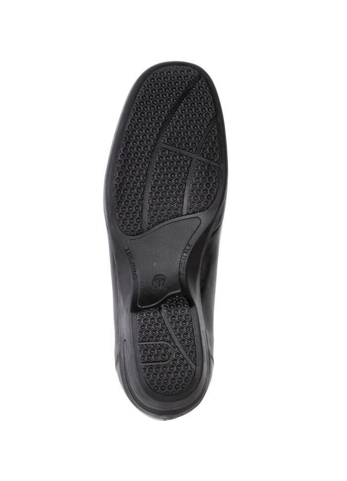 ELENA EDEN pantoffels gemaakt van nappaleer ZWART-BOURGOND