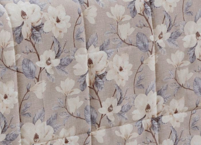 Geruite gewatteerde spreien en kussenslopen BEIGE