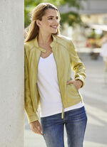 Leren kort jasje van &ldquo;Jilani&rdquo; 