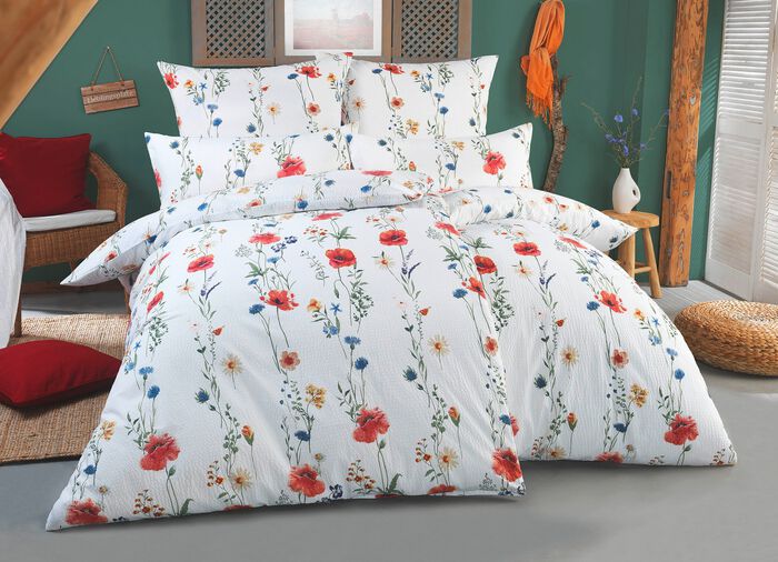 Beddengoedset dubbelzijdig bedrukt ROOD