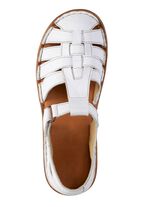 ELENA EDEN, zomerse damespantoffels, breedte G, met klittenbandsluiting WEISS