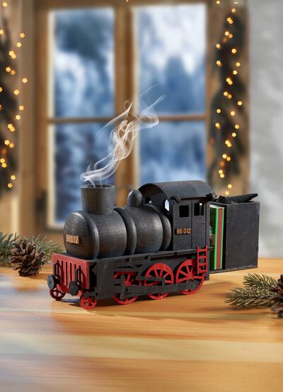 Rokende stoomlocomotief 