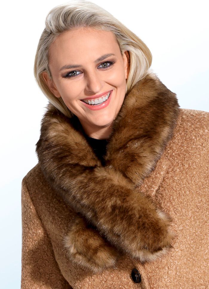 Sjaal van imitatiebont 