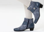 ELENA EDEN, elegante dames enkellaarsjes, breedte G, met uitneembaar voetbed JEANS