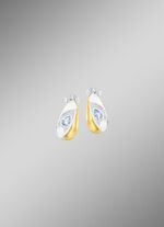 Chique oorbellen met blauwe topaas 