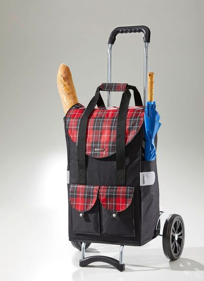 Professionele winkelwagen met extra grote wielen 