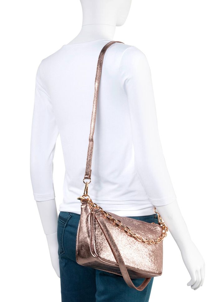 Tas Laurina van generfd kalfsnappaleer GOUDBRONS